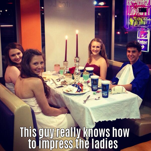 This guy really knows how to impress the ladies.