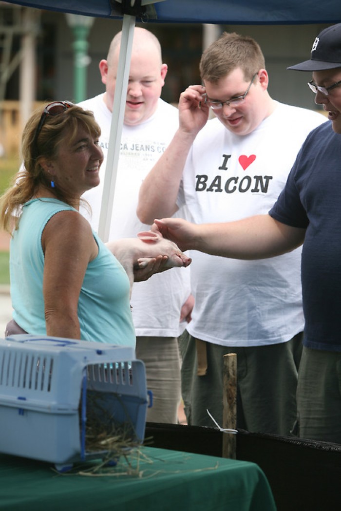 This guy really loves bacon.