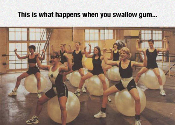 This is what happens when you swallow gum.