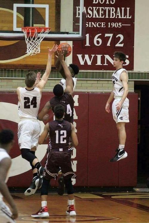 This basketball player likes to just hang out and watch.