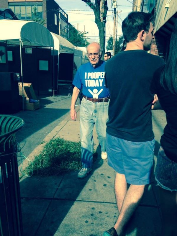 This man is so proud he pooped today he wants the world to know about it with this awesome shirt.