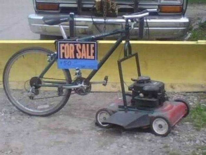 This riding lawn mower is a steal for only $50.