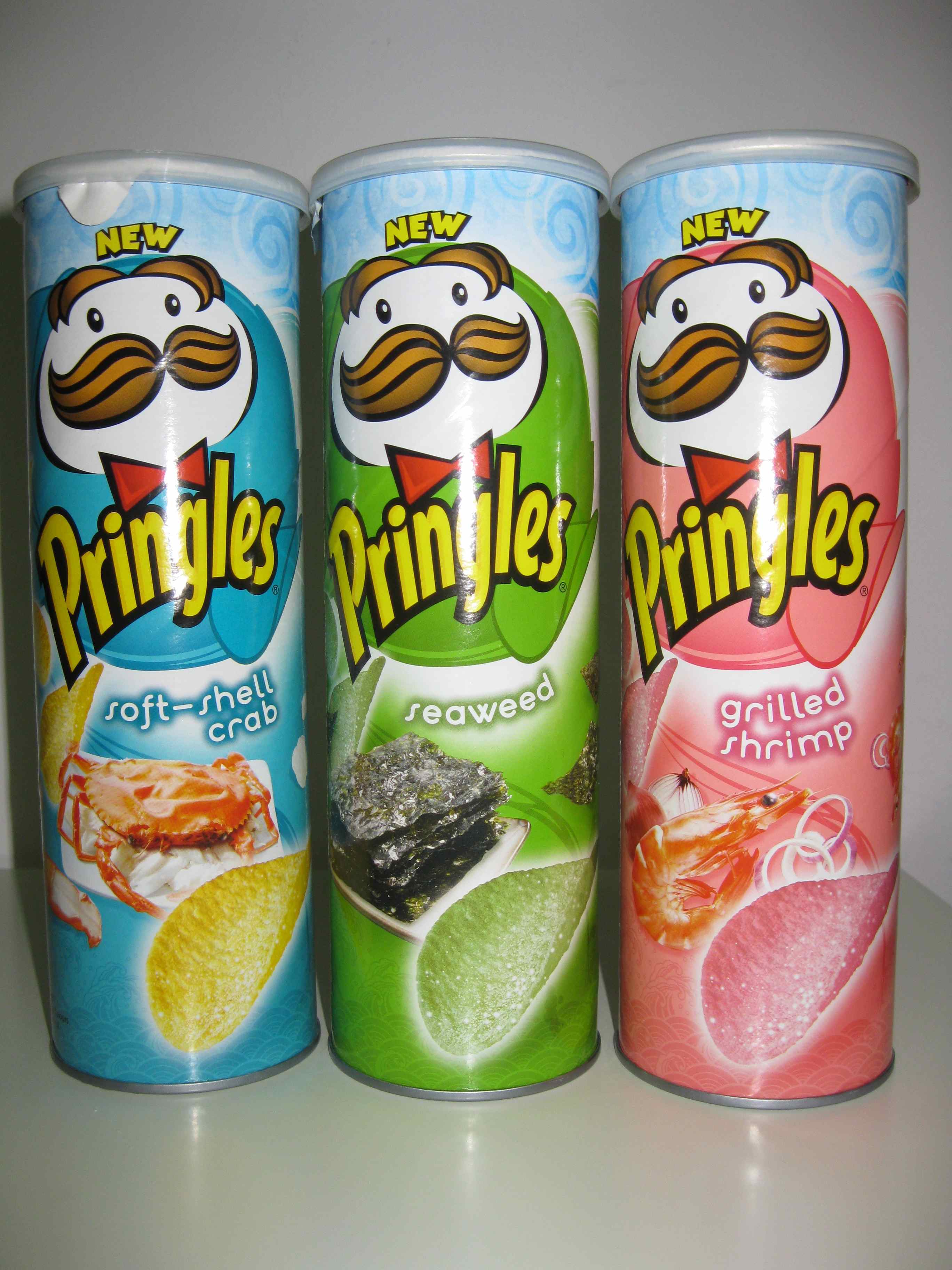 Three flavors of Pringles potato chips you probably never knew existed.