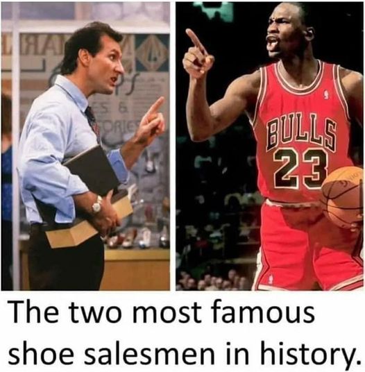 Two of the most famous shoe salesman in history.