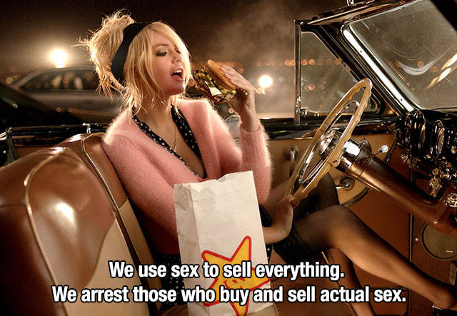 We use sex to sell everything.