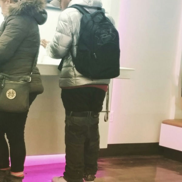 Wearing your pants low is a very popular fashion trend by those who like to show off their undies but this guy takes it to a whole new level.