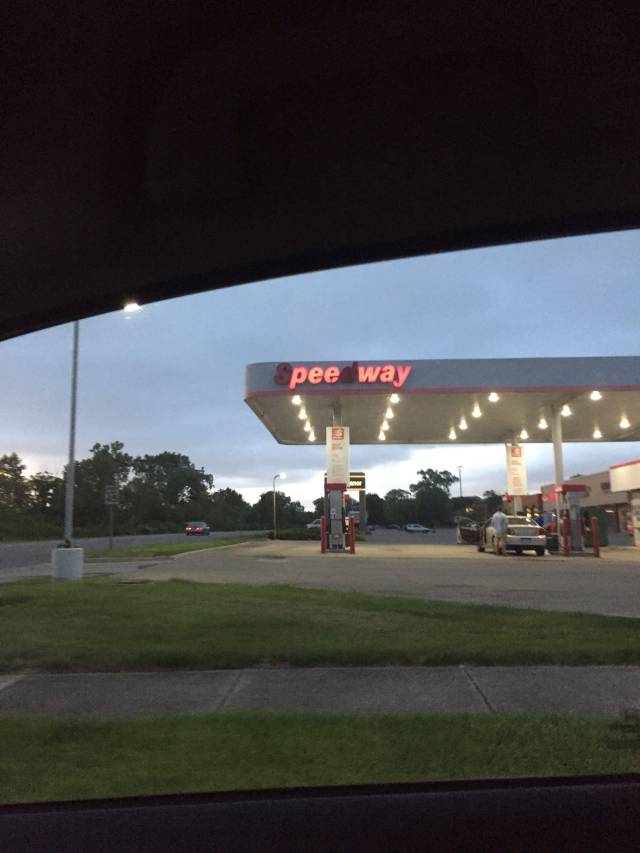 Went to get gas and suddenly had to pee.