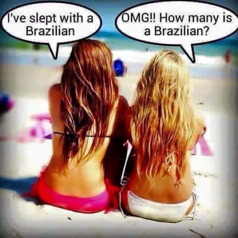 What girls talk about while hanging out at the beach.