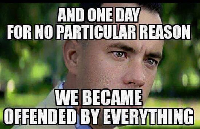 When did society become a bunch of  asshats who are offended by everything?