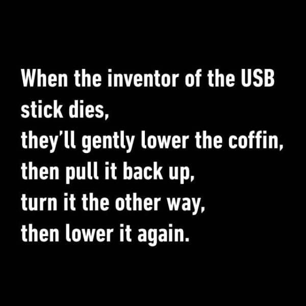 When the inventor of the USB stick dies...