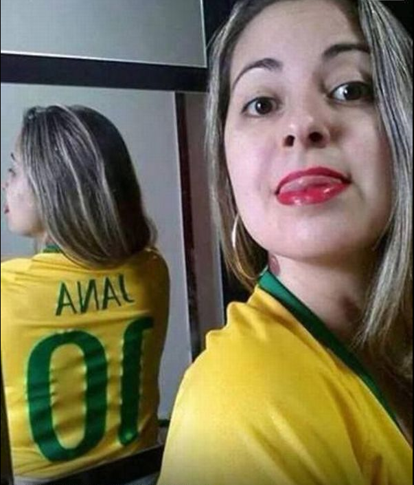 Don't take a selfie in a mirror if your name is Lana and it is written on your shirt.