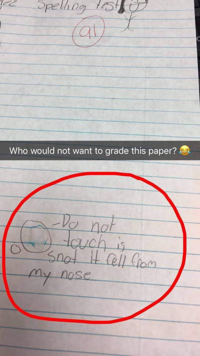 Who would not want to grade this paper?