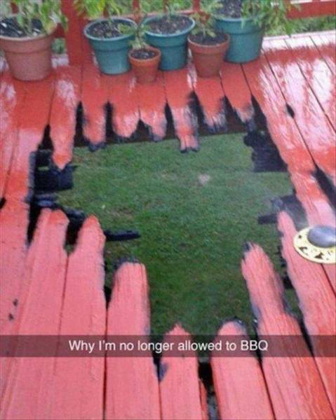 Why I'm no longer allowed to BBQ.