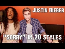 Sorry - Justin Bieber (Cover by Ten Second Songs) using 20 different music styles.