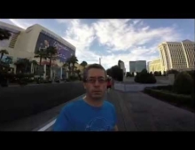 First time GoPro user films Las Vegas vacation in selfie mode by mistake.