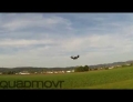 Insanely fast quadcopter rips through the sky.