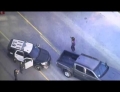 High speed police chase of female carjacking suspect ends with her trying to steal cop car.