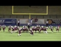 High school football kicker drills referee in the head and still gets the ball through the uprights.