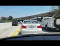 Man loses it while stuck in LA traffic.