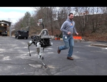Boston Dynamics introduces their new four-legged robot named Spot.