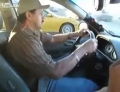 Mexican taxi driver vs. Porsche.