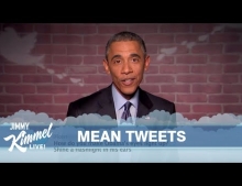 President Barack Hussein Obama reads mean tweets.
