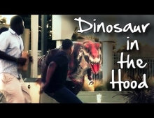 Dinosaur Runs Wild In The Hood.