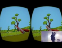 Virtual reality version of Nintendo's classic 'Duck Hunt' video game.