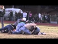 Drunk Guy Wanders Out Onto The Field During A High School Football Game And Gets Leveled And Eventually Cuffed And Stuffed.
