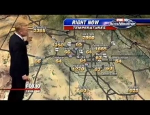Phoenix Meteorologist Cory McCloskey deals with some glitchy temperatures on his weather map and just goes with it making for a hilarious forecast.