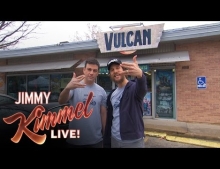 Jimmy Kimmel and Matthew McConaughey help a local video rental business by making a commercial for them.