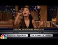 Ariana Grande performs amazing singing impressions of Britney, Christina, and Celine.