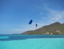 Epic kitesurfing quickly turns into epic fail.