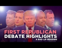 A bad lip reading of the first 2016 Republican presidential debate.