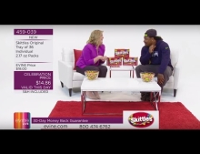 Marshawn Lynch sells Skittles on the EVINE Live shopping channel.