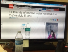 14 brands of bottled water recalled due to possible E. coli risk. I was having a good day too. FML.