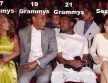 57 Combined Grammy Awards and 1 Sex Tape.