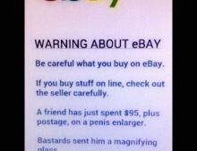 A serious warning about buying on eBay.