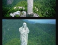After Brazil's humiliating loss to Germany in the World cup their famous statue has changed