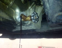 When a plumber gets tired of messing with his engine oil drain plug.