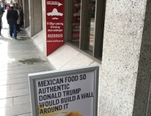 Authentic Mexican food and Donald Trump.
