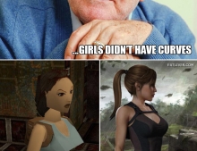 Back in my day girls didn't have curves....