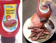 Bacon In A Squeeze Bottle. It Was Only A Matter Of Time.