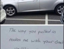 Bad parking, great response.