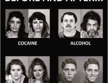 Before and After: Cocaine, Alcohol, Crack, Tacos.