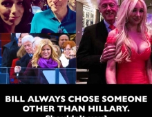 Bill Clinton always chose someone other than Hillary.