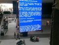 Blue screen of death of epic proportions.