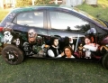 Car with airbrushed Star Wars mural is a total chick magnet.