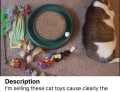 Cat toys for sale.
