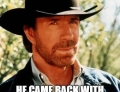 Chuck Norris goes to a feminist rally.